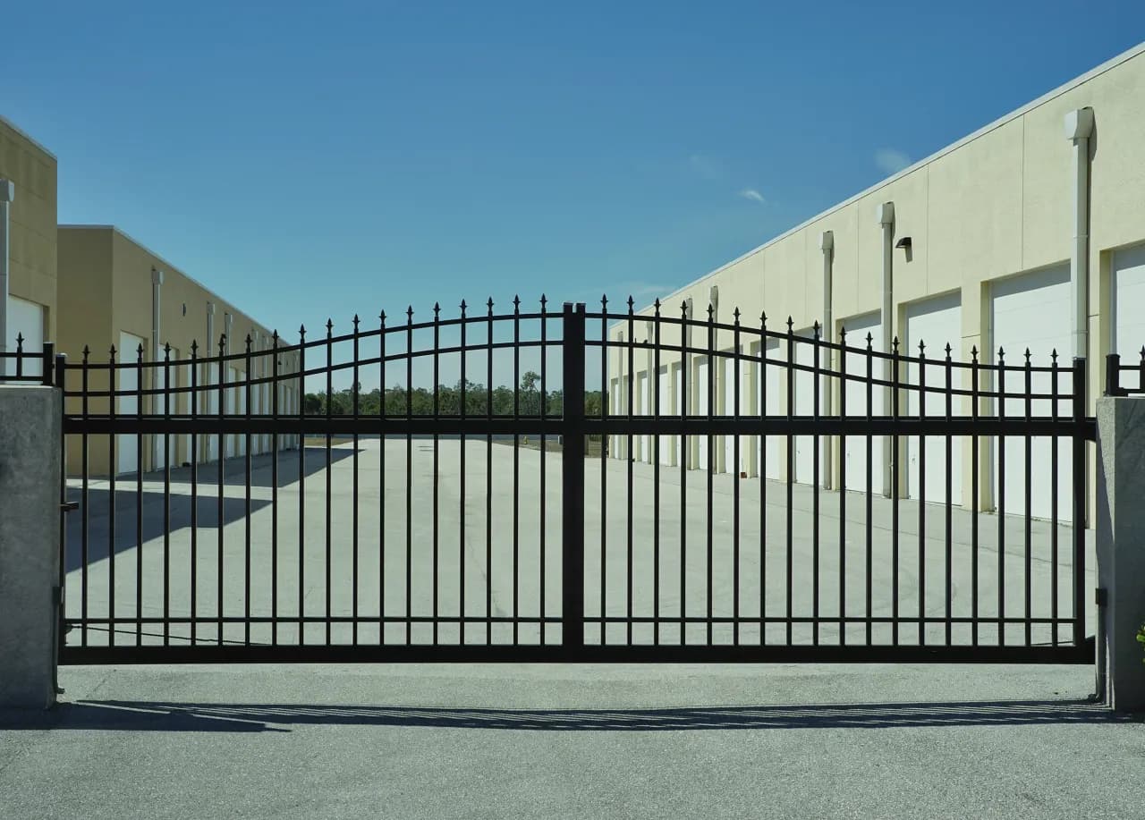 Gated, secure entrance to Vehicle Fortress