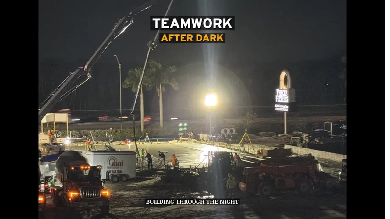 Phase B first slab pour